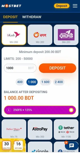 How to re-deposit money in Mostbet How to re-deposit money